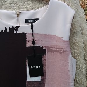 NWT DKNY Modern Art Sleeveless Dress Sz 14